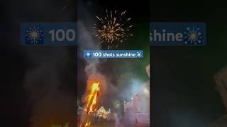 Sunshine 100 shots🎆testing youtubeshorts shorts ytshorts sunshine skyshottesting diwali2024 [upl. by Soisinoid525]