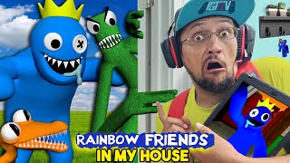 Roblox Rainbow Friends are IN MY HOUSE 🌈 Survive the Colorblind Distractions FGTeeV Knock Offs [upl. by Sirronal804]