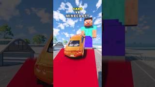 Cars VS Minecraft 🚗  BeamNGdrive shorts [upl. by Pius318]