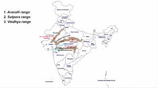 Peninsular Mountains of India  Aravalli Vindhya Satpura Western amp Eastern Ghats  UPSC Geography [upl. by Dnalyag]