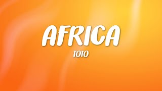 Toto  Africa Lyrics [upl. by Haelak775]