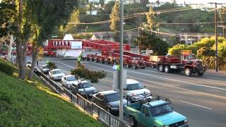 LACMAs Levitated Mass on the move [upl. by Rettuc]