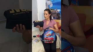 Mãe cega organizando mochila de passeio do filho [upl. by Yerocal941]