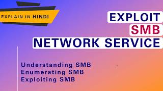 SMB Exploit Tutorial in Hindi  Network Services  Server Message Block Protocol [upl. by Anahgem41]