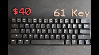 40 Mechanical Keyboard 61 Key Mini Keyboard [upl. by Stieglitz]