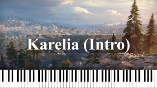 Karelia Intro  WoT OST Piano [upl. by Georglana]