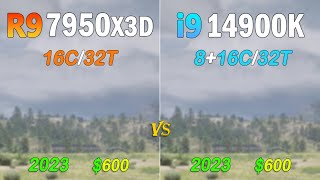 intel i9 14900K vs AMD Ryzen 9 7950X3D  Which one is the king [upl. by Maurilia]