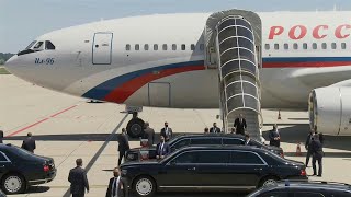 Russian President Vladimir Putin lands in Geneva for summit with Biden  AFP [upl. by Lowry]