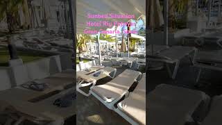 No sunbed war at Hotel Riu Papayas  Nov 2024 spain grancanaria canaryislands beach holiday [upl. by Dalila173]