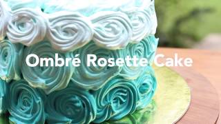 Decorating an Ombré Rosette Cake  Chedz Culinary Club Cake Decorating [upl. by Peterson]