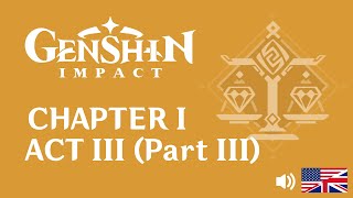 Archon Quest  Chapter I Act III Part 3  English Audio  Genshin Impact  No Commentary [upl. by Garreth]