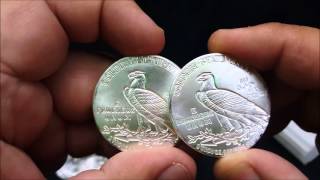 Unboxing video of Incuse Indian 1 oz Silver Bullion Rounds [upl. by Neetsyrk]