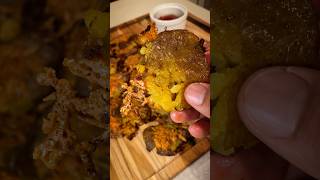 Crispy Cheesy Smashed Potatoes smashpotatoes smashedpotatoes easysnack dinnerideas [upl. by Rosene]