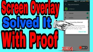 Screen Overlay Detected Problem Solution  Install Button Unlocker  How To Screen Overlay  MT721 [upl. by Dustman]