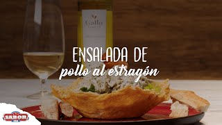 Receta de ensalada de pollo al estragón I SaborUSA [upl. by Ailuj288]