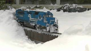 More Plow Train and Snowy Freight Action [upl. by Riggins208]