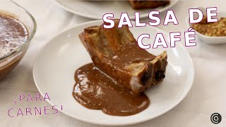 SALSA de CAFÉ  La salsa perfecta para acompañar carnes  Cocina Abierta [upl. by Helene]