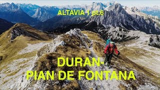 ALTAVIA 1 DOLOMITI  BWlog 6  Dal Passo Duran a Pian de Fontana Into the Wild [upl. by Ledif]