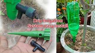 Drip irrigation kit installation for plants  Bottle Drip irrigation system ideas [upl. by Bristow]