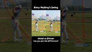 RORY McILROYS Wood vs Driver Swing Difference [upl. by Alliehs]