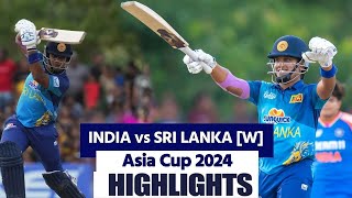 IND W vs SL W Asia Cup Final Highlights India vs Sri Lanka Womens Asia Cup T20 Final Highlights [upl. by Monroe62]