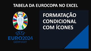 Tabela da Eurocopa no Excel  Formatação Condicional com Ícones  Aula 19 [upl. by Symon]