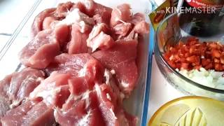 Cómo marinar carne de cerdo fácil y rápidoCocina con Jenny [upl. by Nimoynib447]