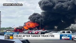 Deadly tanker fire in Nappanee under investigation [upl. by Silloh]