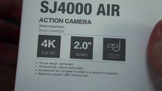 SJCAM SJ4000 Air 4K Wifi Action Camera SJ4K Air amp SJCAM A10 Bodycam REVIEWS 1st Look [upl. by Yrebmik]