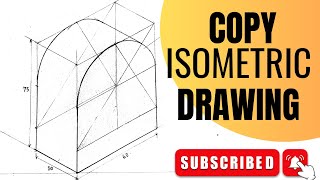 Copy isometric  engineering drawing  technical drawing [upl. by Einavoj]