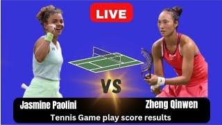 Risultato del punteggio del gioco di tennis in diretta Jasmine Paolini vs Zheng Qinwen  2024 [upl. by Enomal]