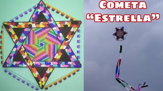 Cómo Hacer un Papalote o Cometa quotEstrellaquot  How to Make Star Kite  Saranggola Star [upl. by Shelly533]