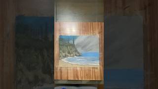 ￼drawing seascape beach scenery pastel landscape art artist artwork arte travel draw [upl. by Kerrin878]