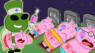 Please Wake Up Daddy Pig  Dont Leave Peppa  Funny Peppa Pig Try Not To Laugh [upl. by Ahsenal]