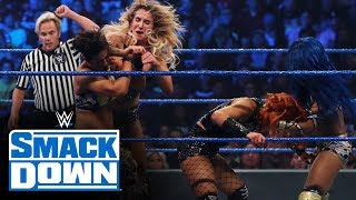 Becky Lynch amp Charlotte Flair vs Sasha Banks amp Bayley SmackDown Oct 4 2019 [upl. by Delaine799]