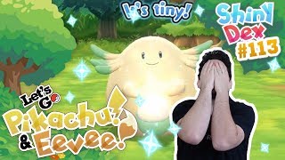 INSANELY RARE SHINY CHANSEY in POKÉMON LETS GO PIKACHU AND EEVEE [upl. by Ohaus]