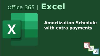 Loan Amortization Schedule with extra payments every period variable periods in Excel  Office 365 [upl. by Georas]