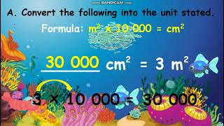 Learning Task M3 Converting sq cm to sq m and ViceVersa [upl. by Bernard674]