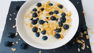 BLUEBERRY SMOOTH PORRIDGE OATS Bouillie davoine [upl. by Esinereb]