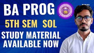 DU SOL BA 5th Semester Study Material Hard Copy Available Now  Appointment Process Started [upl. by Wilkie]