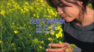 『MV』決定不再想妳  沁心小築【動態歌詞with Lyrics】 [upl. by Lehcem379]