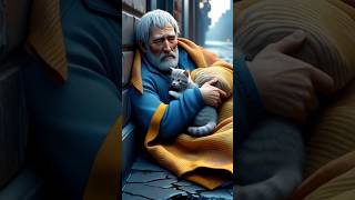 Cute Kitten And Homeless Man Bond cute cat kitten love story [upl. by Murial126]