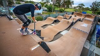 CUSTOM MINI SCOOTER vs MEGA RAMP [upl. by Verity]