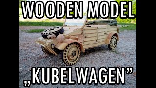 Kubelwagen VW typ82 Wooden Model [upl. by Ailimaj175]