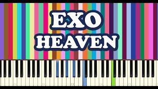 EXO  Heaven Piano CoverTutorial [upl. by Aleicarg]