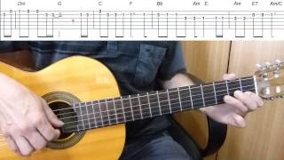 Hello Lionel Richie  Easy Guitar melody tutorial  TAB Guitar lesson [upl. by Archaimbaud773]