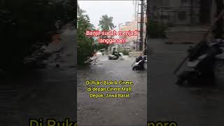 Banjir sudah menjadi langganan shorts didepan cineremall depok jawabarat [upl. by Eenhpad911]