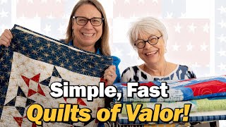 5 EASY Quilt Patterns to Make for Quilts of Valor [upl. by Hilaire]