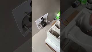 Wall mounted commode seat install plumbing shortsviral [upl. by Airol]