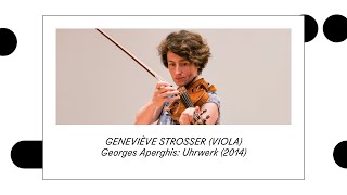 DARMSTADT SHORTS Genevieve Strosser plays Georges Aperghis [upl. by Ecinereb]